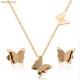 Wholesale Ladies Gold Butterfly Jewelry Set